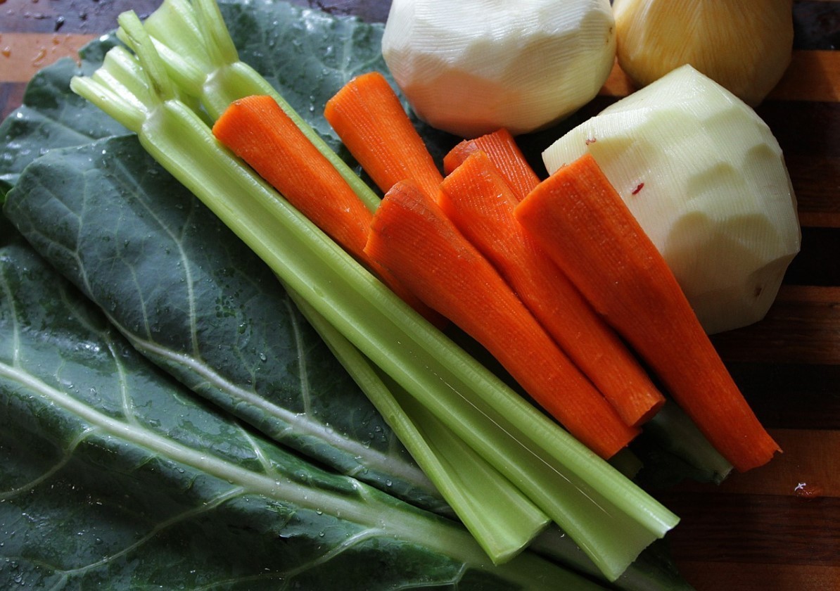 морковь, репа и сельдерей