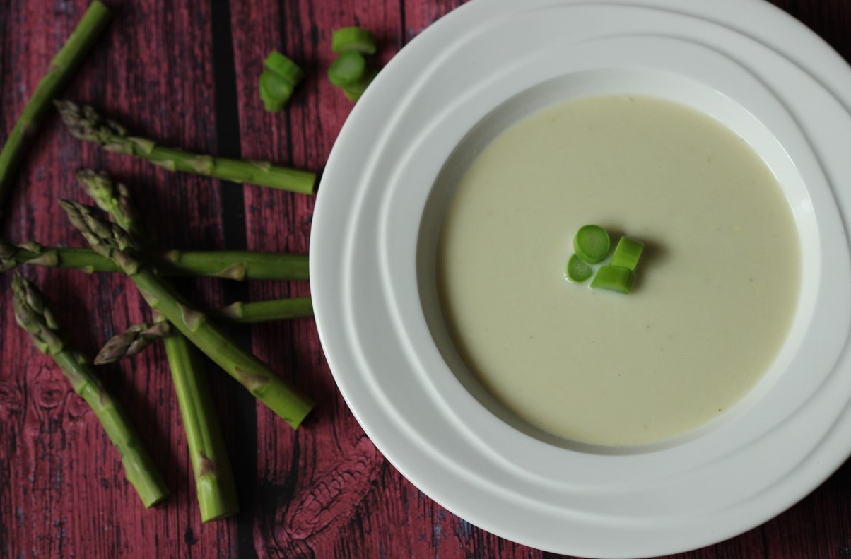 Суп пюре из спаржи курица